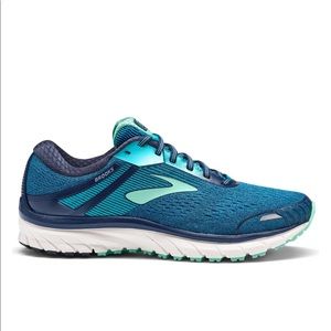BROOKS WOMEN ADRENALINE 18 - NAVY/TEAL/MINT sz8.5